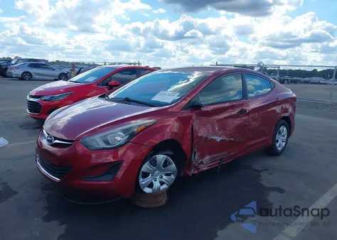 2016 Hyundai Elantra Se z USA, uszkodzony, nr VIN 5NPDH4AE4GH741552